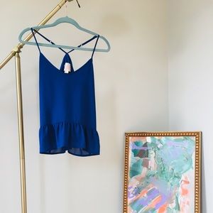 Smocked-waist Tank Blouse